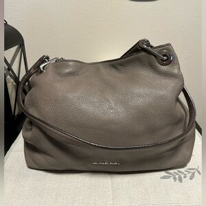 Michael Kors Raven Large Gray  Leather Hobo Bag